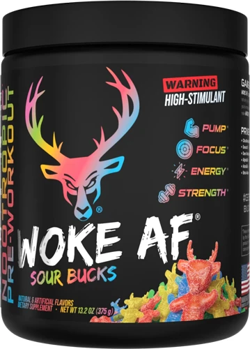 Bucked Up Pre-workout Woke Af - Sour Bucks 30 Servings!