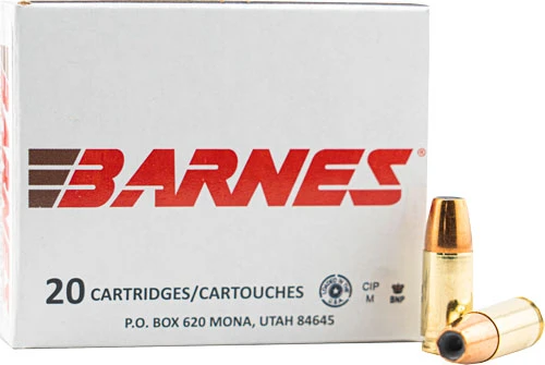 Barnes 9mm 124gr Jhp - 20rd 10bx/cs
