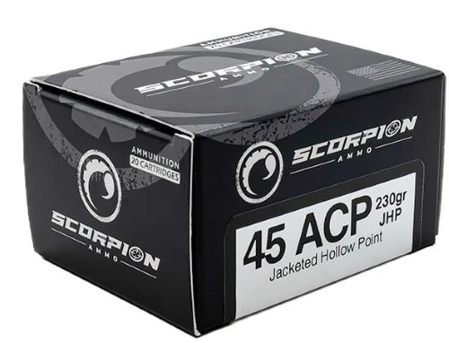 Scorpion 45acp - 230gr Jhp 20rd 10bx/cs