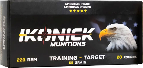 Ikonick Usa 223 Rem 55gr Fmj - 20rd 25bx/cs