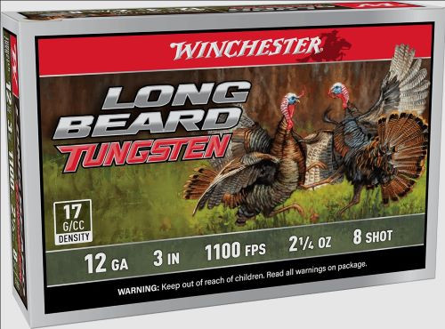 Winchester Long Beard Ts17 - 12ga 3" 2-1/4oz #8 5rd 10bx/c<