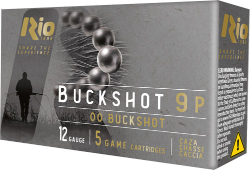 Rio Royal Buck 12ga 2.75" - 00bk 9 Pellet 5rd 50bx/cs