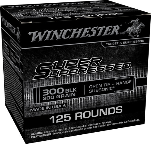 Winchester Suppressed 300 Aac - 200gr Fmj 125rd 6bx/cs
