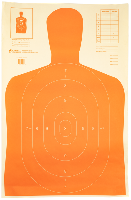 Action Target Inc Qualification, Action B-27e Orange   Eco  Silhte  Target    100bx