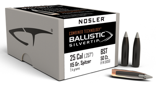 Nosler Ballistic Silvertip, Nos 51050 Blstc St    25 115 Bt     50