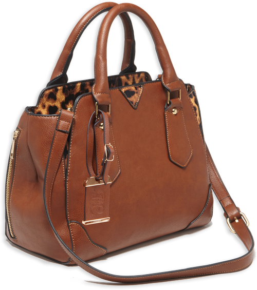 Bulldog Satchel Purse, Bdog Bdp024      Satchel Purse Hlstr        Chesnt