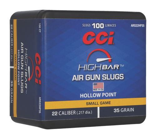Cci , Cci Ars22hp35  22cal 35gr Hollow Point Slug  100/5
