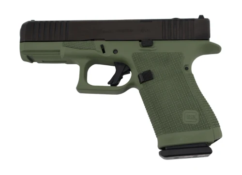 Glock 19 Gen 6 Pistol, OD Green Frame / Black Slide, 9MM, 4.02" Barrel, 15 RDs, Optic Ready System, OD Green / Black