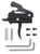 Rise Armament T017BLK RA-140 Super Sporting Single-Stage Curved Trigger with 3.50 lbs Draw Weight & Black Hardcoat Anodized Finish for AR-Platform Right