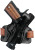 Galco Silhouette High Ride OWB Holster, Black Leather, Right Hand, Fits 1911 3–5" Barrels, SIL212B