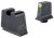Trijicon Suppressor/optic Height Sights, Trj Gl243c601147 Sup/optic Hght Sigt Set Yl/mt/gr