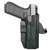 Rounded Gear Carbon Fiber Kydex OWB Paddle Holster for Glock 17, 22 & 31 - Black Carbon Fiber