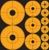 Splatter Shot Target Assorted - Dots Orange P/s 10 Sheets