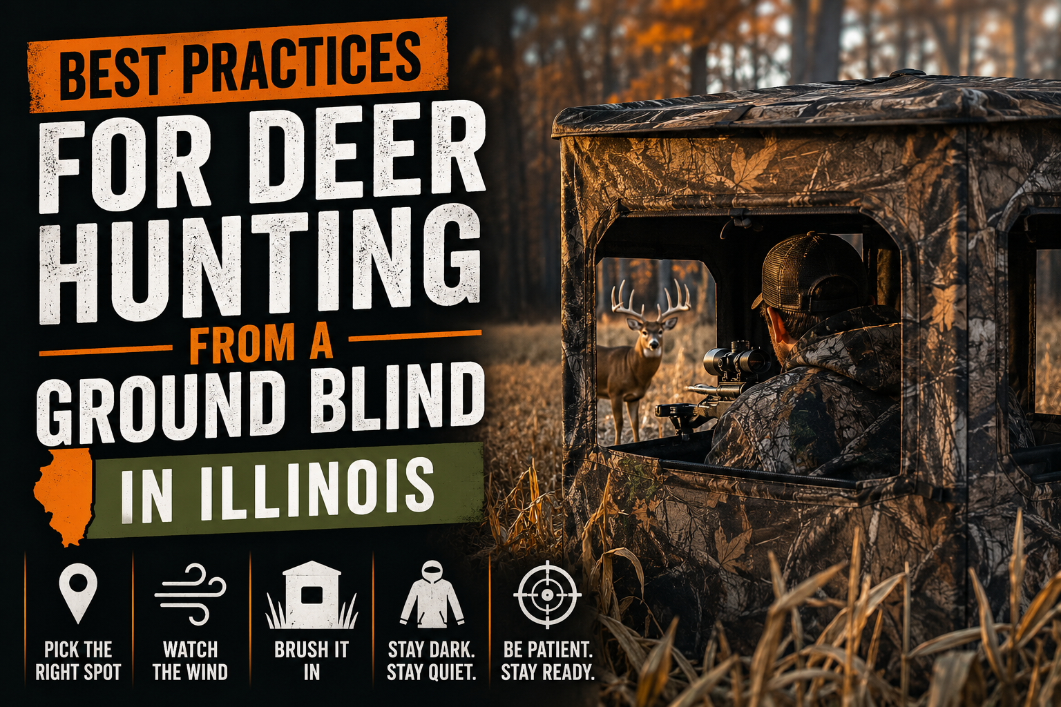 Best Practices for Deer Hunting from a Ground Blind in Illinois