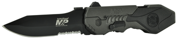 S&w Knife M&p 2nd Gen Spring - Assist 3.6" Drop Pnt Serrated — Lowest ever