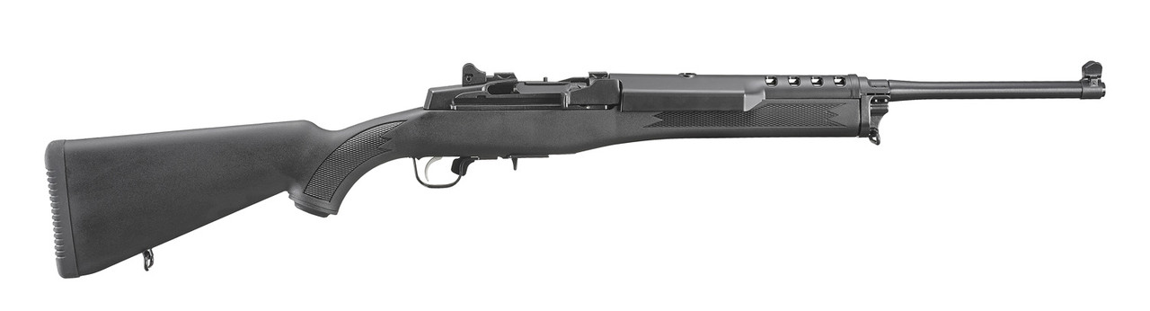 Ruger 5855 Mini-14 Ranch 223 Rem/5.56 NATO 5+1 18.50" Blued Alloy Steel Barrel, Blued Steel Drilled & Tapped Receiver, Fixed Black Synthetic — Lowest 