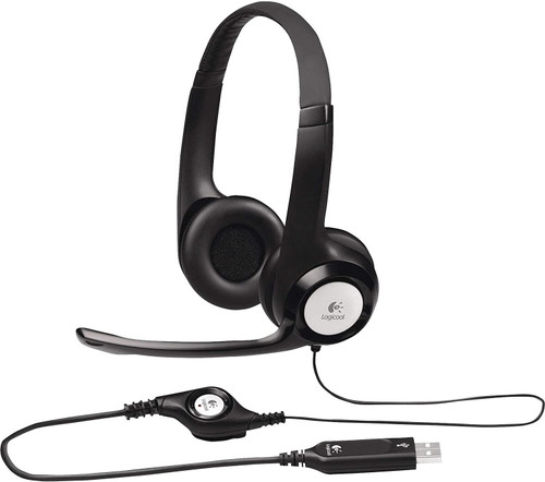 Logitech H390 Wired Headset - Noise Cancelling Microphone USB with controls (A)