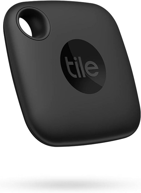 Tile Mate (2022) Bluetooth Item Finder - 60m Finding Range - Black