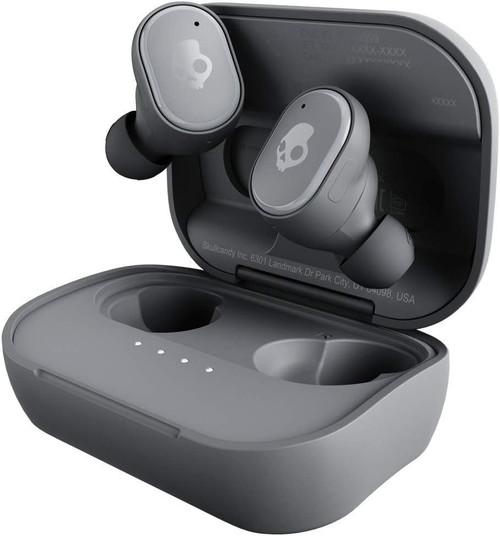Skullcandy Grind In-Ear Wireless Earbuds | 40 Hr Battery, Skull-iQ Alexa | Grey