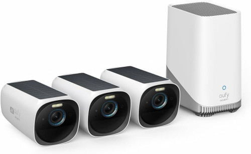eufyCam 3 x 3 Security Camera System - Wireless - 4K - Coloured Night Vision