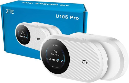 ZTE U10S Pro Portable 4G Router - Wi-Fi 6 - White