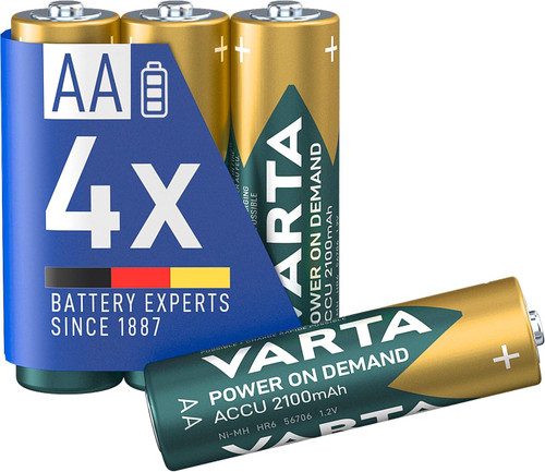 Rechargeable AAA Batteries - 2100mAh - VARTA x4