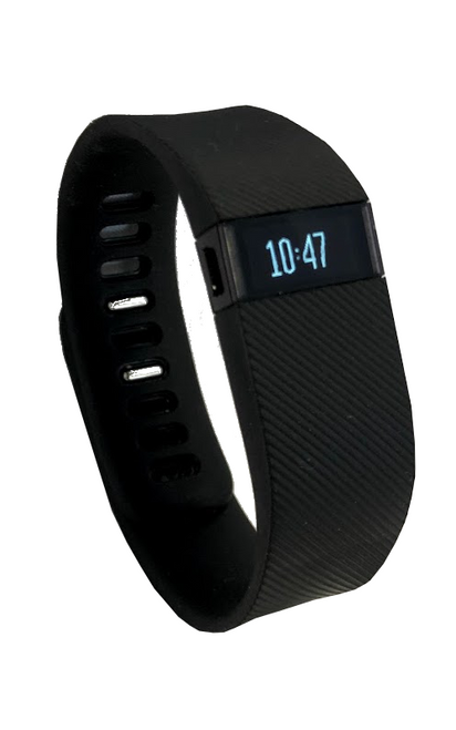Fitbit Charge Fitness Activity Tracker Wristwatch Pedometer - Black - Small