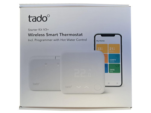 tado° Starter Kit - Wireless Smart Thermostat V3+ Programmer - Hot Water Control