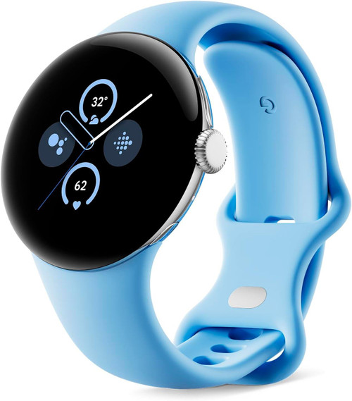 Google Pixel Watch 2 Smartwatch - LTE - 41mm - Silver & Bay Blue