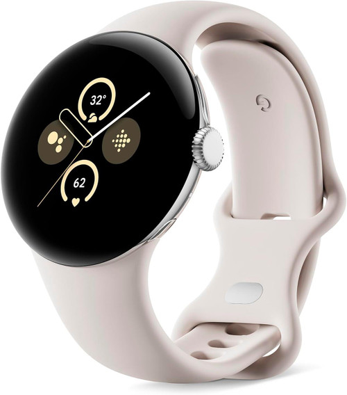 Google Pixel Watch 2 Smartwatch - LTE - 41mm - Polished Silver & Porcelain