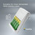 AA Battery Charger Plug - 2100 mAh - AAA Charging - 4 x AA Batteries included