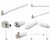 TS9 4G LTE Antenna | Right Angle Male Connector | White | Router Aerial (2Pcs)