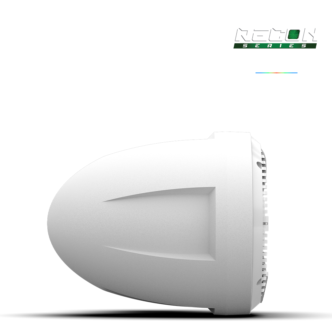 Wet Sounds™ 6.5-Inch Coaxial Tower Speakers w/ XW-White RGB Grilles