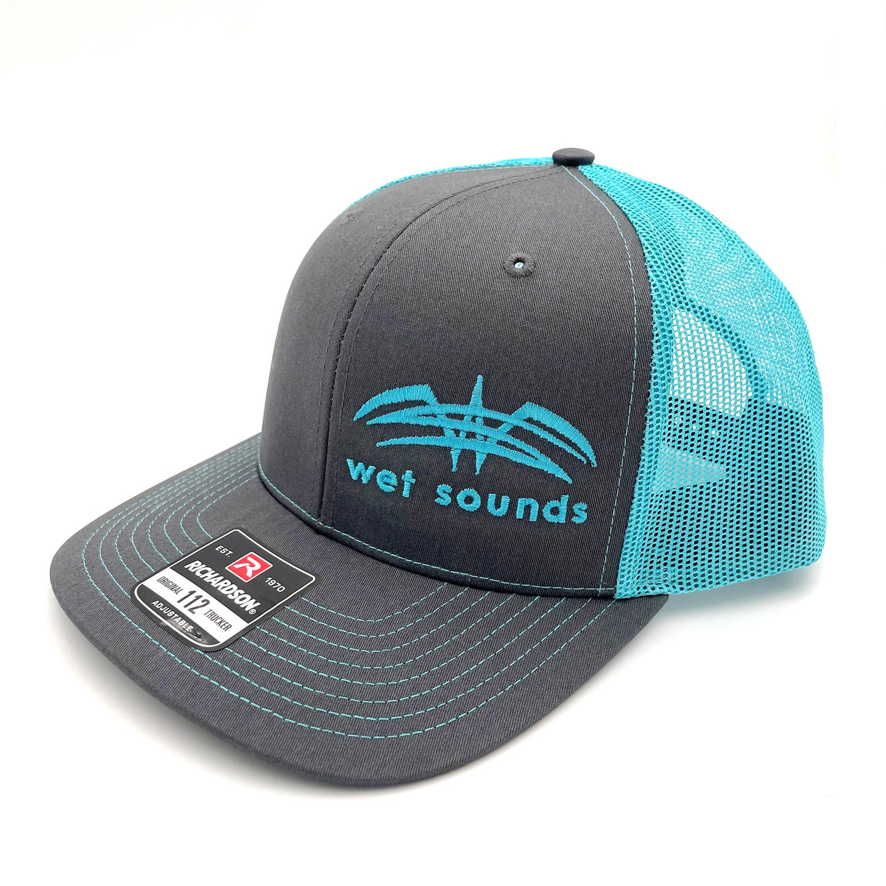 Richardson Trucker Cap w/ Wet Sounds Embroidered Logo in Charcoal