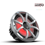 Wet Sounds™ REVO Series 10-inch High-Output Component Style Coaxial Speakers w/ XS-Silver RGB Grilles