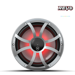 Wet Sounds™ REVO Series 10-inch High-Output Component Style Coaxial Speakers w/ XS-Silver RGB Grilles