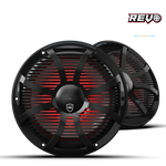 Wet Sounds™ REVO Series 10-inch High-Output Component Style Coaxial Speakers w/ SW-Black RGB Grilles