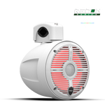 Wet Sounds 6.5-Inch Coaxial Tower Speakers w/ XW-White RGB Grilles - Front Right Red