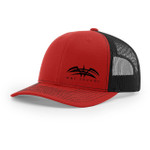 Richardson Snap Back Cap - Red & Black w/Black Offset Wet Sounds Logo