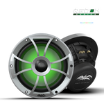 Wet Sounds™ RECON™ Series 8-inch High-Output Component Style Coaxial Speakers w/ XS-Silver RGB Grilles Hero