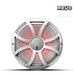 Wet Sounds™ REVO Series 10-inch High-Output Component Style Coaxial Speakers w/ SW-White RGB Grilles