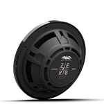 Close-up of ZERO 12 4Ω subwoofer with composite cone and black XZ grille detail