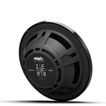 Marine audio upgrade featuring ZERO 12 4Ω subwoofer installed in boat enclosure