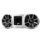 REV 410 W-X V2 | Wet Sounds Revolution Series Dual 10" White Tower Speaker with X Mount Kit Front Left
