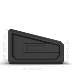 Wet Sounds™ ZERO 12” Rotomold Enclosure Side Dimensions