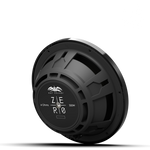 Marine audio upgrade featuring ZERO 10 2Ω subwoofer installed in boat enclosure