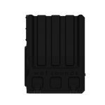 Ported 12" subwoofer enclosure with a Wet Sounds REVO 12 XXX.  Side view. Ported 12" subwoofer enclosure with a Wet Sounds REVO 12 XXX.  Side view.