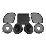 Harley-Davidson Road Glide with Wet Sounds WS-HAR-FSK Front Speaker Kit installed in fairing