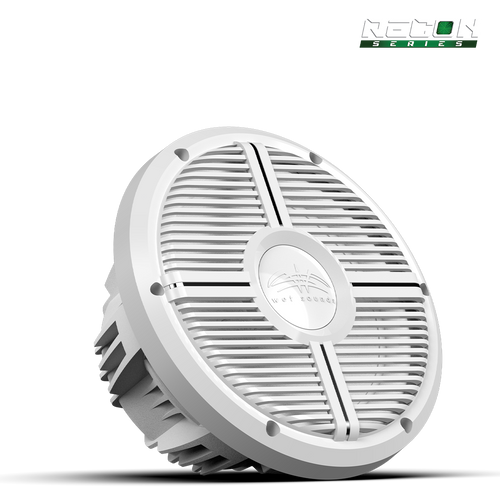 Wet Sounds RECON 10 inch free air marine subwoofer white with XW white grille