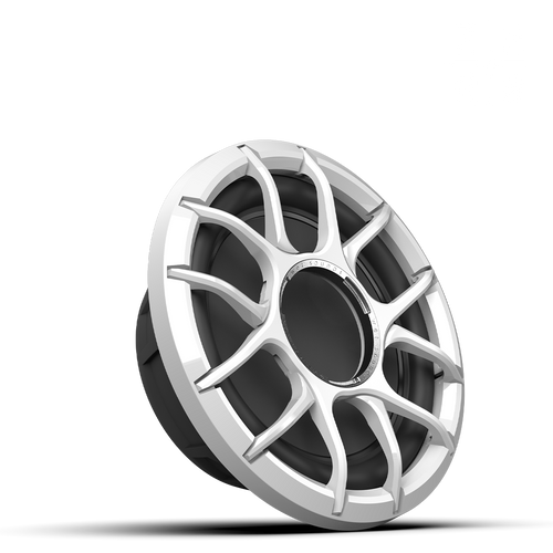 Wet Sounds ZERO 10 inch 4Ω marine subwoofer with white XZ grille sealed enclosure